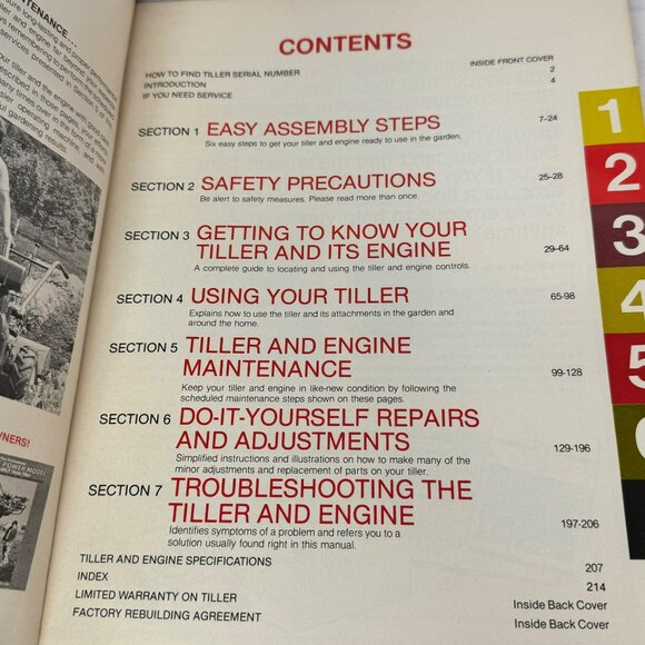 Troy-Bilt Roto Tiller Power Composter Owners Manual Horse Model 2nd Edition 1980 - Picture 3 of 14